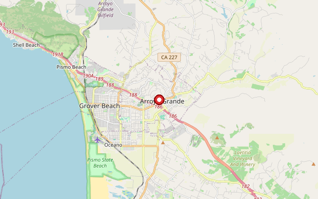 Map of service area in San Luis Obispo County