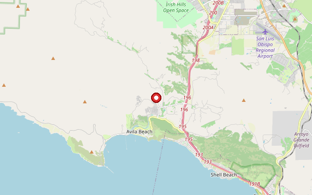 Map of service area in San Luis Obispo County